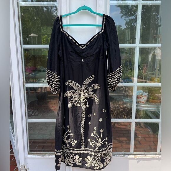 FARM Rio Sweetheart Cutout Beaded Midi Dress NWT - Picture 5 of 12